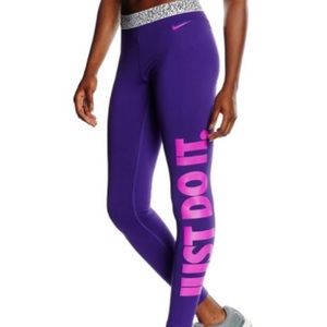 Nike Pro Warm Mezzo Waistband Women's Training Tights Fit Leggings Size Medium